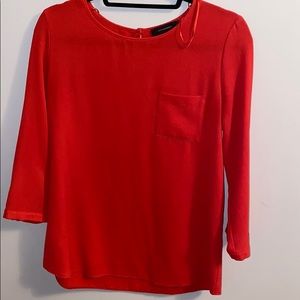 Red long sleeve shirt